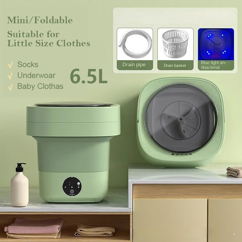 Portable Mini Washing Machine – Foldable with UV Sterilization