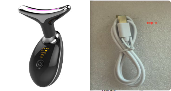 EMS Neck Lifting Massager – Microcurrent Wrinkle Remover & LED Therapy