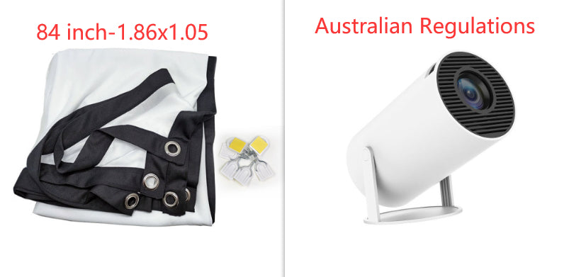 Portable Mini Projector – 4K Support, WiFi & Bluetooth Home Theater