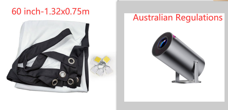 Portable Mini Projector – 4K Support, WiFi & Bluetooth Home Theater
