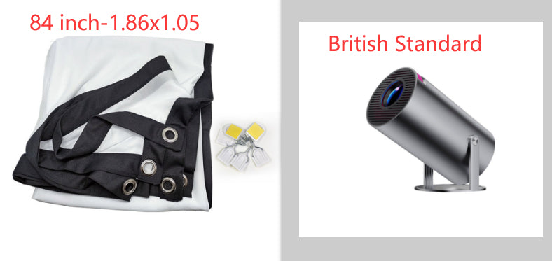 Portable Mini Projector – 4K Support, WiFi & Bluetooth Home Theater