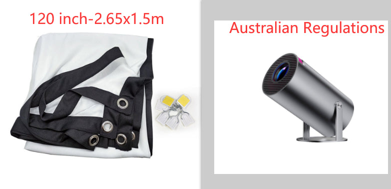 Portable Mini Projector – 4K Support, WiFi & Bluetooth Home Theater