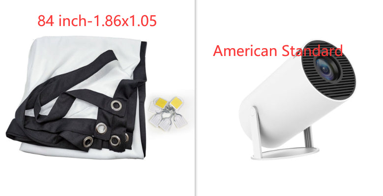Portable Mini Projector – 4K Support, WiFi & Bluetooth Home Theater