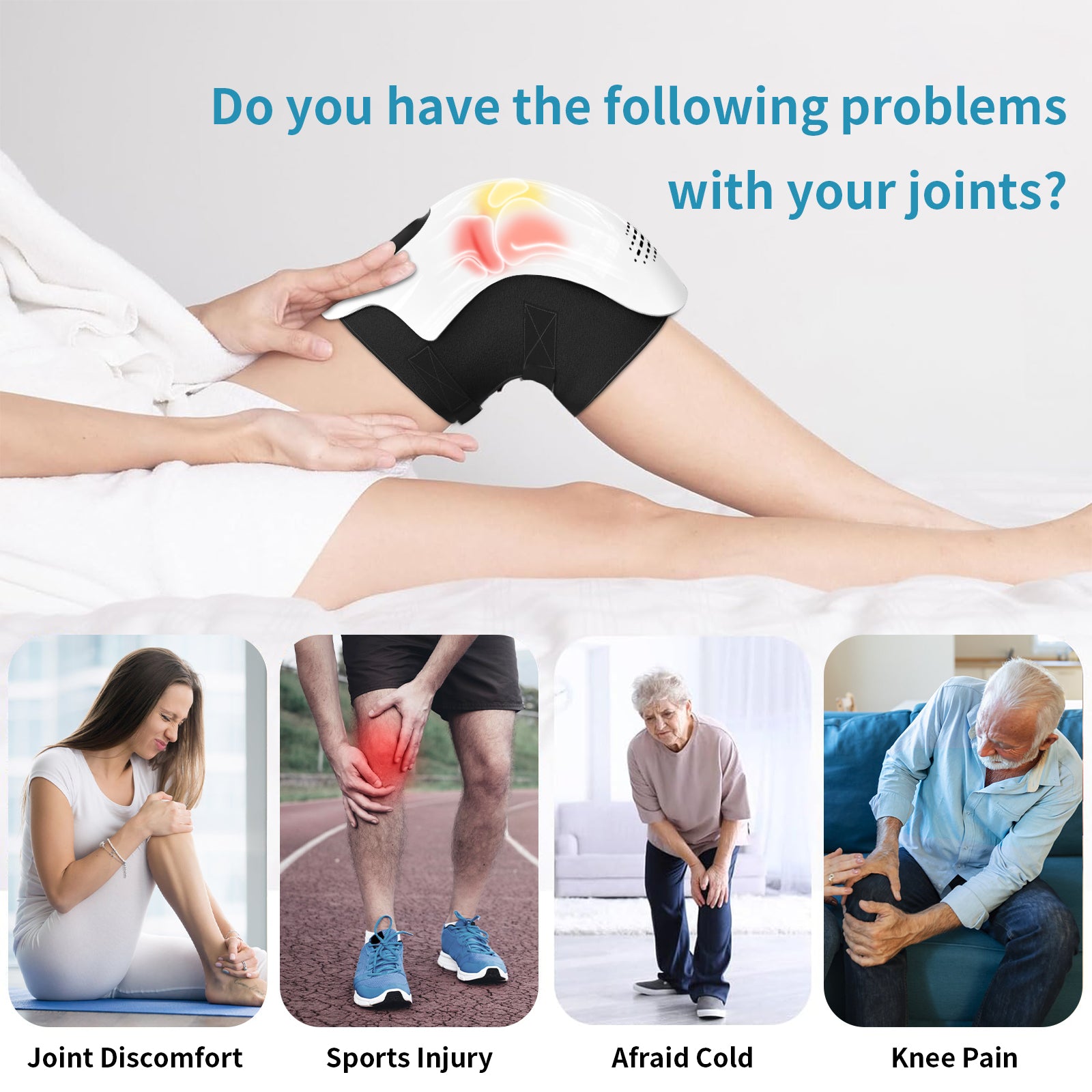 Electric Knee Massager – Infrared Heating & Vibration Pain Relief
