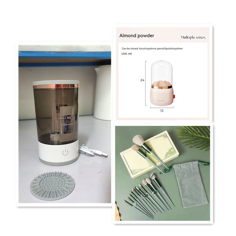 Electric Makeup Brush Cleaner Machine – USB Rechargeable
