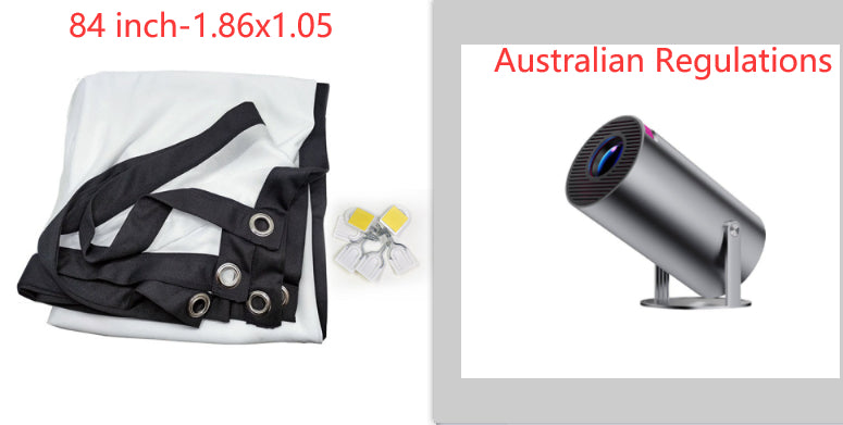 Portable Mini Projector – 4K Support, WiFi & Bluetooth Home Theater